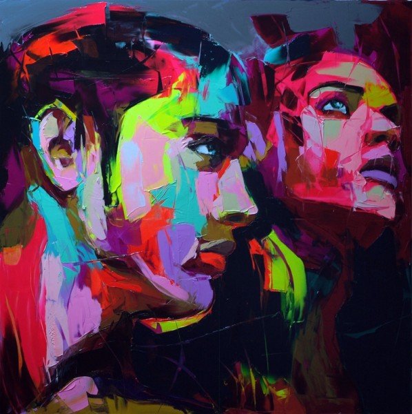 Francoise Nielly Portrait Palette Painting Expression Face073